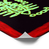 グリーンクールマヤンデザイン ポスター (角)