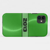 グリーンクール光沢ステンレス鋼メタル Case-Mate iPhoneケース (裏面(横))