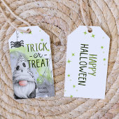 グリーンクール格言ハロウィンのトリックまたは好意を扱う ギフトタグ