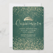 グリーンクール金ゴールドシークンドレスtiaraキンセアニラ 招待状 (裏面)