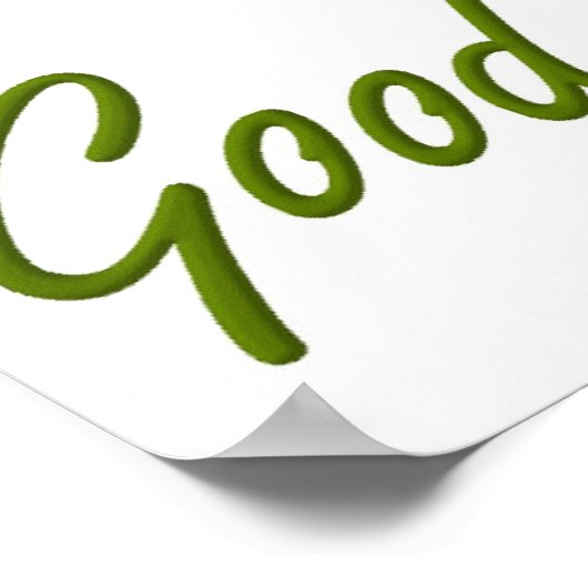 グリーングッドラッククローバーラディバグセントパトリックの日 ポスター (角)