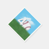 グリーングラスで40歳の誕生日を迎える野球 スタンダードカクテルナプキン (角)