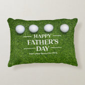 グリーングラスにゴルファーのためのゴルフハッピー父親の日 アクセントクッション (正面)