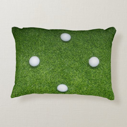 グリーングラスにゴルファーのためのゴルフハッピー父親の日 アクセントクッション (裏面)