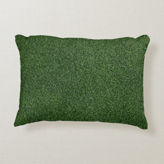 グリーングラスクリスマスにゴルフサンタクロースのゴルファー アクセントクッション (裏面)