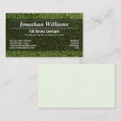 グリーングラスシンプルローンケアまたは造園 名刺 (正面/裏面)