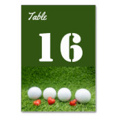 グリーングラステーブル番号に愛を持つゴルフ テーブルナンバー (正面)
