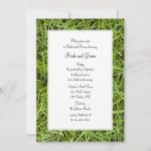 グリーングラスバックヤード結婚のリハーサルディナー 招待状 (正面)
