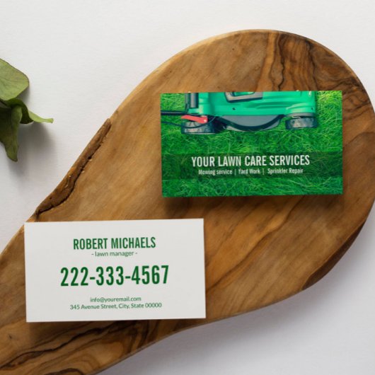 グリーングラスヤードローンガーデ気にンニング造園 名刺