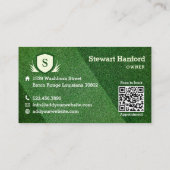 グリーングラスローン&造園モノグラムクレスト 名刺 (裏面)