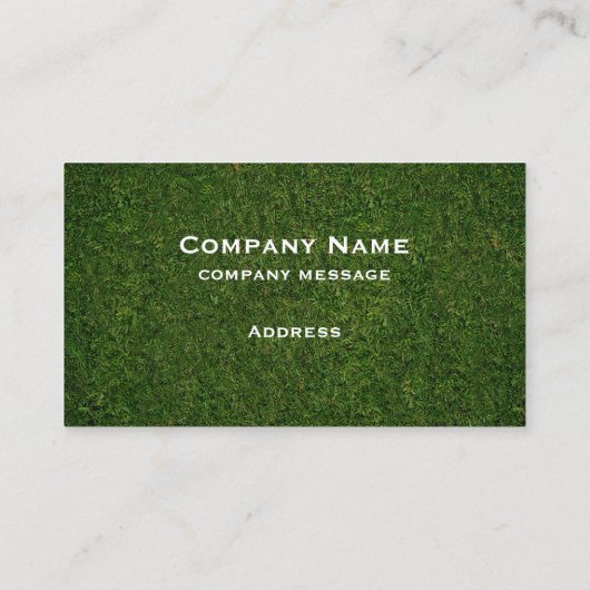 グリーングラス名刺 名刺 (裏面)