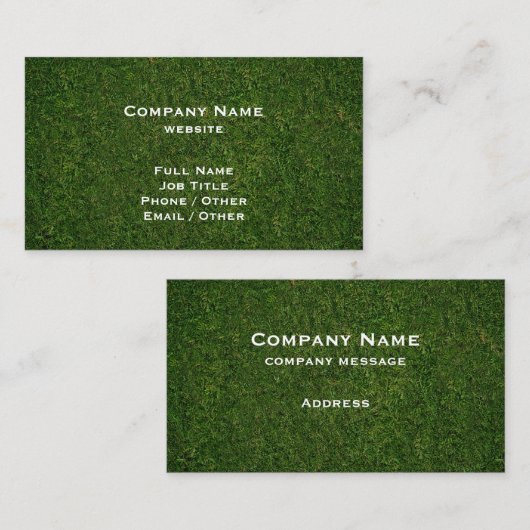 グリーングラス名刺 名刺 (正面/裏面)