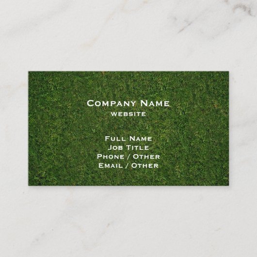 グリーングラス名刺 名刺 (正面)