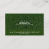 グリーングラス芝生気に造園ツリーサービス 名刺 (裏面)