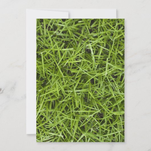 グリーングラス裏庭の結婚式の日付を保存 セーブザデート (裏面)