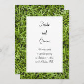 グリーングラス裏庭の結婚発表 案内状 (正面/裏面)