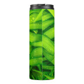 グリーングラス赤いギンガムチェックのラディバグ タンブラー (裏面)