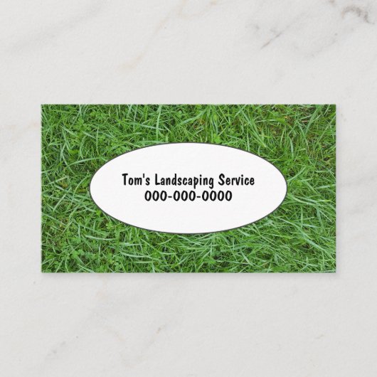 グリーングラス造園 名刺 (正面)