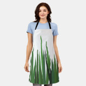 グリーングラス エプロン (着用した状態)