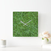 グリーングラス スクエア壁時計 (ホーム)