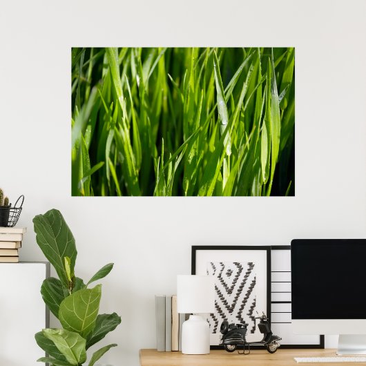 グリーングラス ポスター (ホームオフィス)