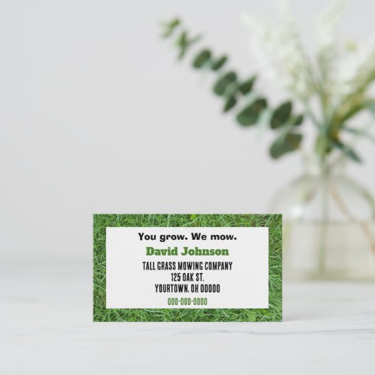 グリーングラス 名刺 (スタンド正面)