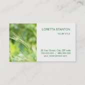 グリーングラス 名刺 (正面)