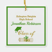 グリーングラッドキャップ及びディプロマセラミックオーナメント セラミックオーナメント (正面)