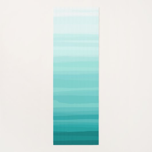 グリーングラデーションストライプジョガマット ヨガマット (裏面)