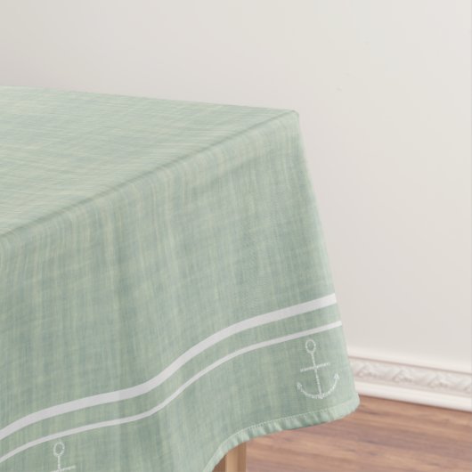 グリーングラデーション航海のいかり テーブルクロス (インサイチュ)
