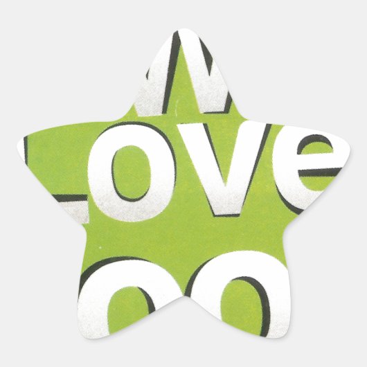 グリーングラブクラブ:私たちハート食品デザイン 星シール (正面)