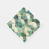 グリーングラム金ゴールド抽象芸術 スタンダードランチョンナプキン (角)