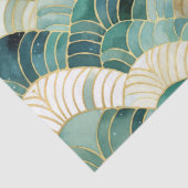 グリーングラム金ゴールド抽象芸術 薄葉紙 (詳細)