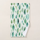 グリーングラム離れ金ゴールド抽象芸術 バスタオルセット (ハンドタオル)