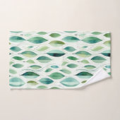 グリーングラム離れ金ゴールド抽象芸術 バスタオルセット (ハンドタオル)