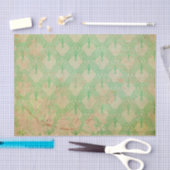 グリーングランジレトロアールデコ 薄葉紙 (クラフト)