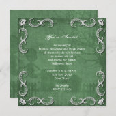 グリーングランジ墓地ハローウィンパーティ 招待状 (正面/裏面)