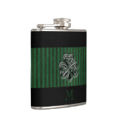 グリーングランッジトレンディーアイリッシュラッキーシャムロック フラスク (右)