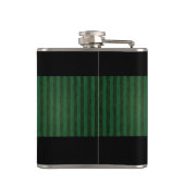 グリーングランッジトレンディーアイリッシュラッキーシャムロック フラスク (裏面)