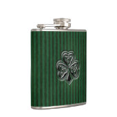 グリーングランッジトレンディーアイリッシュラッキーシャムロック フラスク (右)