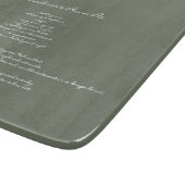 グリーングランドマスファミリーレシピキープカスタムスケ文字  カッティングボード (角)