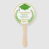 グリーングラードキャップ卒業写真ハンドファン ハンドファン (正面)