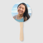 グリーングラードフォト金ゴールドグリッタースクリプトkeepsake chic ハンドファン (裏面)