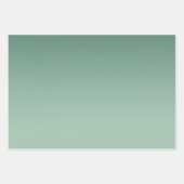 グリーングリッグラデーションジーグリッター ラッピングペーパーシート (正面)