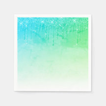 グリーングリッターオンブレグラムスパークルかわいらしパーティー