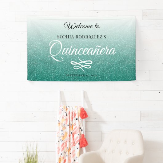 グリーングリッターキンセアニラ15th誕生日へようこそ 横断幕 (インサイチュ)