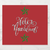 グリーングリッタークリスマススター ビールラベル (シングルラベル)