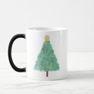 グリーングリッタークリスマスツリー モーフィングマグカップ