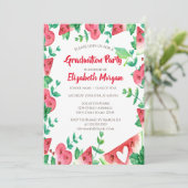 グリーングリッターグラッドキャップ、スイカ卒業 招待状 (スタンド正面)