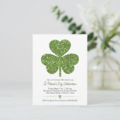 グリーングリッターシャムロックSt patricksパーティー 招待状 (スタンド正面)